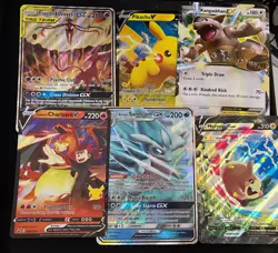 Pokemon Jumbo Oversized Cards Lot - GX, V, EX, V-Union - Charizard, Pikachu etc - Image 1