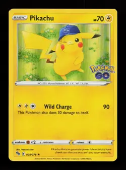 Pikachu 028/078 Holo Rare Pokemon GO Pokemon Card - Image 1