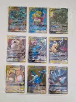 Pokemon GX Tag Team Holo Bundle (9 Cards) Pikachu & Umbreon (PRXY Fan Display) - Image 1