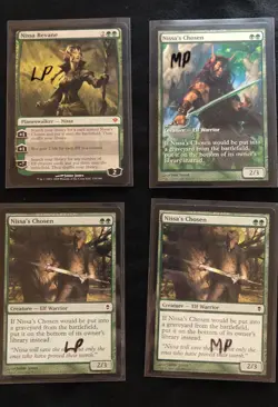 Nissa Revane Zendikar Mythic Rare Planeswalker + 3 Nissa's Chosen mtg card - Image 4