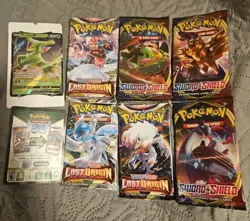 Pokemon TCG Virizion 6 Packs Of Trade Cards & PROMO CARD & TCG LIVE CODE CARD - Image 1
