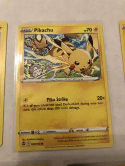 Lot of 8 Pikachu and Raichu Pokemon Cards - Image 4