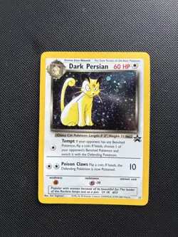 Pokemon Card Black Star Promo Dark Persian 17 Holo WOTC - Image 1