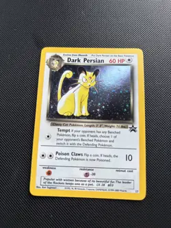 Pokemon Card Black Star Promo Dark Persian 17 Holo WOTC - Image 2