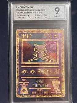Ancient Mew Holo Pokemon Movie Promo Card 2000 WOTC tcg OCE MINT 9 - Image 1