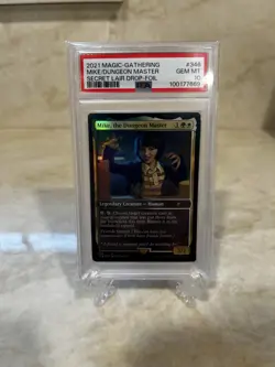 Stranger Things Magic The Gathering MTG Mike The Dungeon Secret Lair Foil PSA 10 - Image 1
