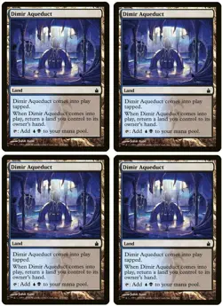 TOP 4 x Dimir Aqueduct / Dimir-Aquadukt - RAVNICA - englisch ** Dual ** - Image 1