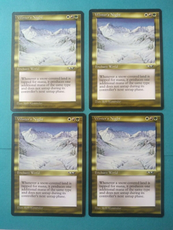 Magic the Gathering MTG Alliances WINTER'S NIGHT X 4 LP/EX Rare 1996 NICE! - Image 3