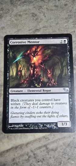 Corrosive Mentor Shadowmoor Regular Creature Uncommon MTG NM - Image 1