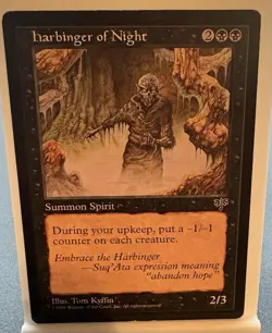 🔥 Harbinger of Night NONFOIL MTG Moderate Play Mirage Reserved List 🔥 - Image 1