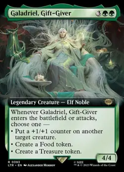 Magic The Gathering MTG GALADRIEL, GIFT-GIVER EXTENDED ART LOTR NM - Image 1