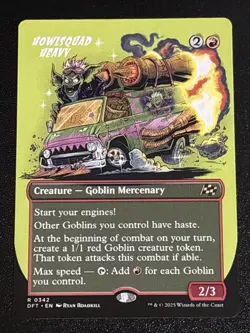 MTG Aetherdrift Howlsquad Heavy Borderless 0342 NM Rare - Image 1