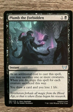 Plumb the Forbidden - Strixhaven School Of Mages Mint/Near Mint - MTG Magic - Image 1