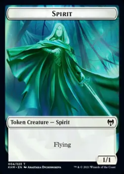x4 Spirit Token T MTG Kaldheim M/NM, English - Image 1