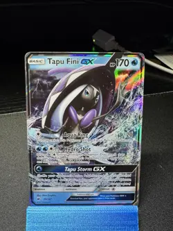2017 Pokemon Sun & Moon Burning Shadows Tapu Fini GX #39/147 - Image 2