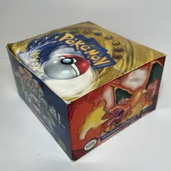 Pokemon TCG Base Set Shadowless Empty Booster Box Only Green Wing Chari Wotc USA 742818060349 - Image 1
