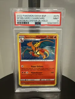2022 Pokemon SWSH Special Delivery Charizard Promo #075 PSA 9 - Image 1