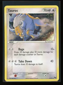 Pokemon Tauros Holo 5/17 from Pop Series 2 MP - Image 1