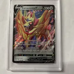 2020 Pokemon Sword & Shield 139 Zamazenta V PSA 10 Mint - Image 2