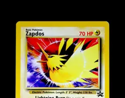 1999 Pokemon - Zapdos 23 Black Star Promo 23 Lightly played LP Vintage - Image 3
