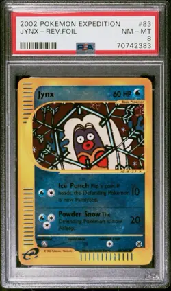 2002 Pokemon Expedition 83 Jynx Reverse PSA 8 NM-MT - Image 1