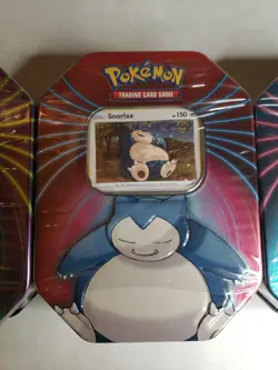 Pokemon TCG: Mighty Mysterious Tin 2021 Set - Darkrai, Mimikyu, & Snorlax Sealed - Image 3