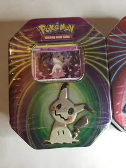Pokemon TCG: Mighty Mysterious Tin 2021 Set - Darkrai, Mimikyu, & Snorlax Sealed - Image 4