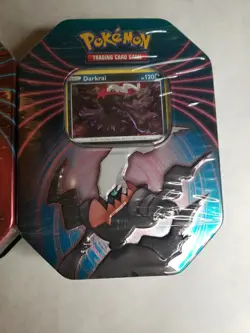 Pokemon TCG: Mighty Mysterious Tin 2021 Set - Darkrai, Mimikyu, & Snorlax Sealed - Image 5