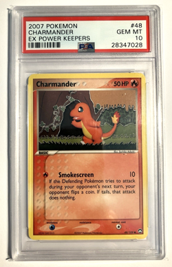 PSA 10 CHARMANDER #48 2007 Pokemon EX Power Keepers POP 22 - Image 1