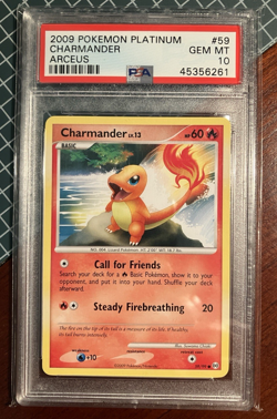 2009 Pokemon Platinum Arceus Charmander #59/99 PSA 10 - Image 1