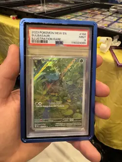 2023 Pokemon 151 English IR Bulbasaur 166/165 Illustration Rare - PSA 9 - MINT - Image 1