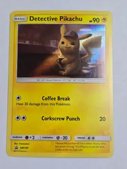 Detective Pikachu SM190 Promo SM Black Star Promos Pokemon NM - Image 1