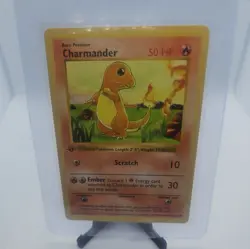 1999 Pokemon Base Set Shadowless First Edition Charmander- MP - Image 1
