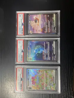 Big Three Charizard Blastoise Venusaur Ex 151 Sir Sequential Set Psa 9 Pokemon - Image 1