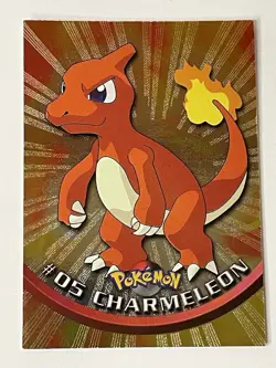 Charmeleon #5 Black Topps Logo Foil 1999 Topps Pokemon TV Animation Series 1 - Image 1
