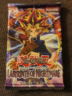 Yu-Gi-Oh! Labyrinth of Nightmare 1st Edition Factory Sealed Booster Pack - Image 1
