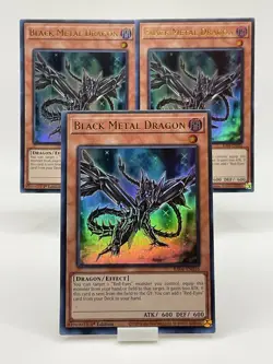 Yu-Gi-Oh! Black Metal Dragon RA04-EN016 Ultra Rare 1st Ed. X3 PlaySet - Image 1