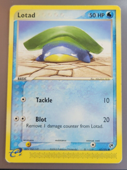 2003 EX Series Sandstorm Set LOTAD Mitsuhiro Arita Pokemon TCG Card #67 - Image 1