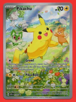 2024 Pikachu 088 Sv: Scarlet & Violet Promo Cards Holo Near Mint - Image 1