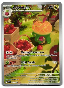 Appletun 211/191 - Surging Sparks Illustration Rare Pokemon TCG - M/LP Card - Image 1