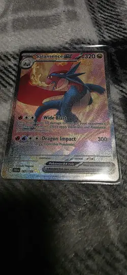 Pokemon Salamence EX Holo Rare Trading Card Game Card 187 - Image 1