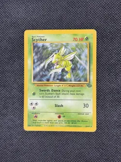 Pokemon TCG Scyther Jungle Non Holo Rare Card 26/64 - Image 1