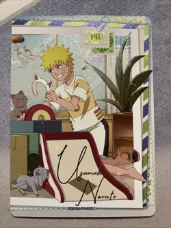 Naruto Uzumaki NRZ06-PU-006L4 Official Naruto Kayou Trading Card NM - Image 1