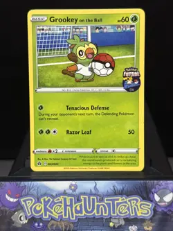 Pokemon Card Grookey On The Ball 003/005 Futsal Promo Non Holo Rare Near Mint - Image 1