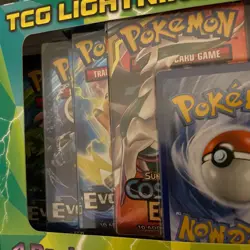 Pokemon TCG Lightning Set Booster 4 Packs 1 Bonus Card Coin NEW - Image 3