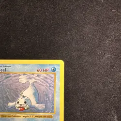 Seel 41/102 1st Edition Shadowless Uncommon Base Set Pokemon Card 1999 WOTC MP - Image 4