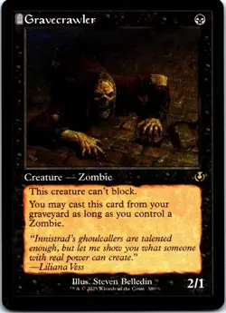 Gravecrawler (Retro Frame) R Innistrad Remastered 380 NM NM-LP - Image 1
