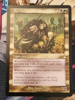 MTG RVR - Savra, Queen Of The Golgari - (Retro Frame) NM Ravnica Remastered - Image 1