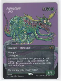 #343 2025 Aetherdrift Foil Agonasaur Rex Rare - Image 1