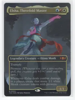 #2 2025 Tarkir: Dragonstorm Commander Elsha, Threefold Master Mythic FOIL - Image 1